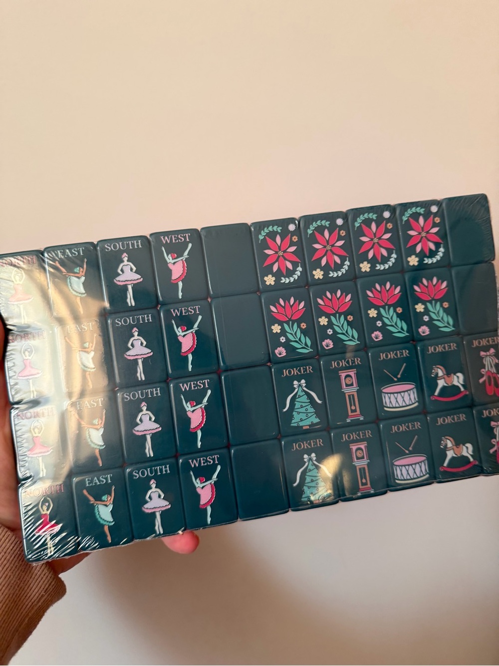 Dark Teal Nutcracker Christmas Holiday Themed American Mahjong Tiles - NEW - Picture 14 of 15
